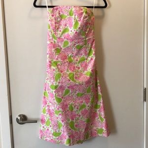 CLEARANCE Lilly Pulitzer strapless dress Open back